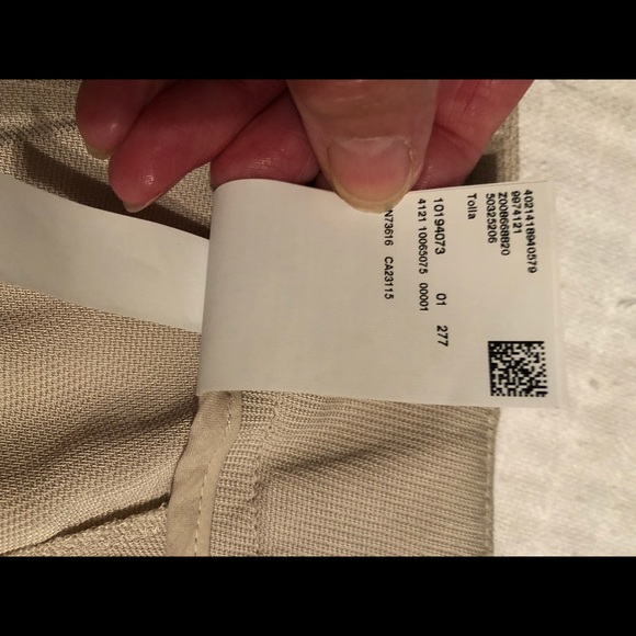 Cream Hugo Boss pleated front pant - Picture 8 of 9